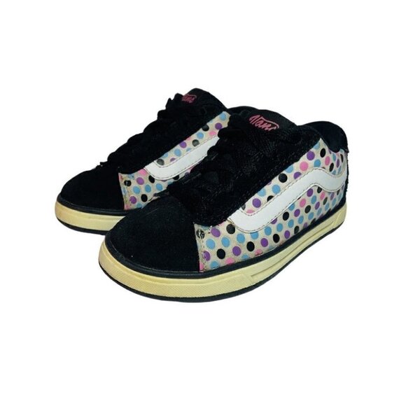 Vans Kids Mercer Multicolor Polka Dot Lace Up Low Top Skateboard Shoes Size 11 - Picture 1 of 12